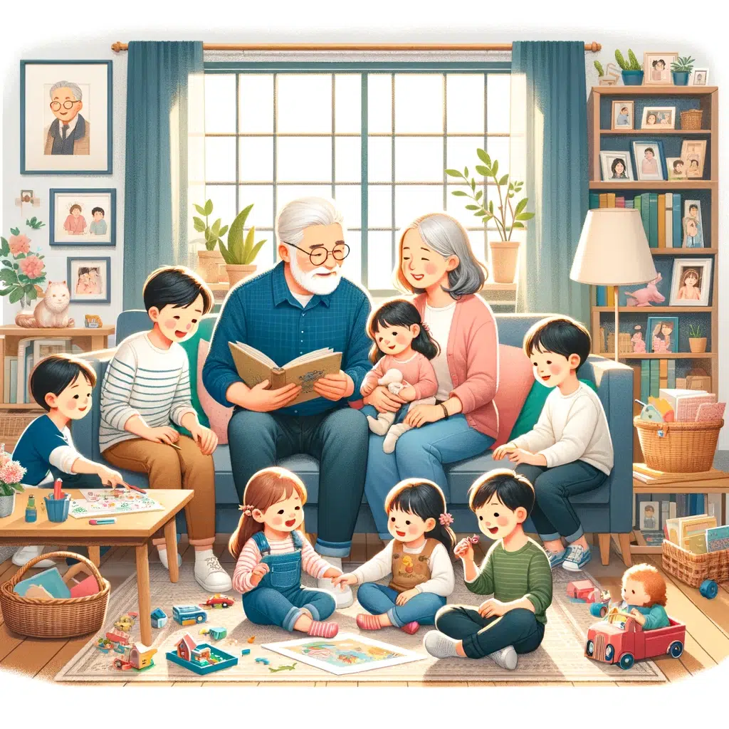 Eine friedliche Familie