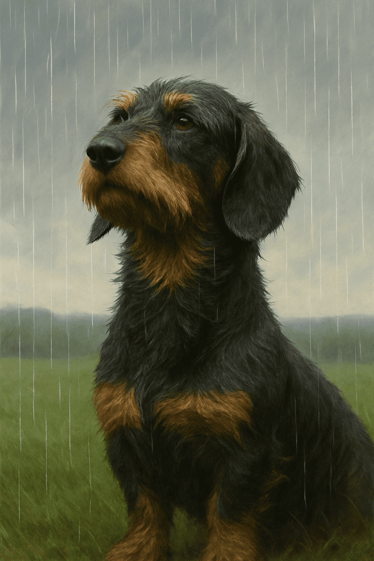 Dackelwürde & Regen